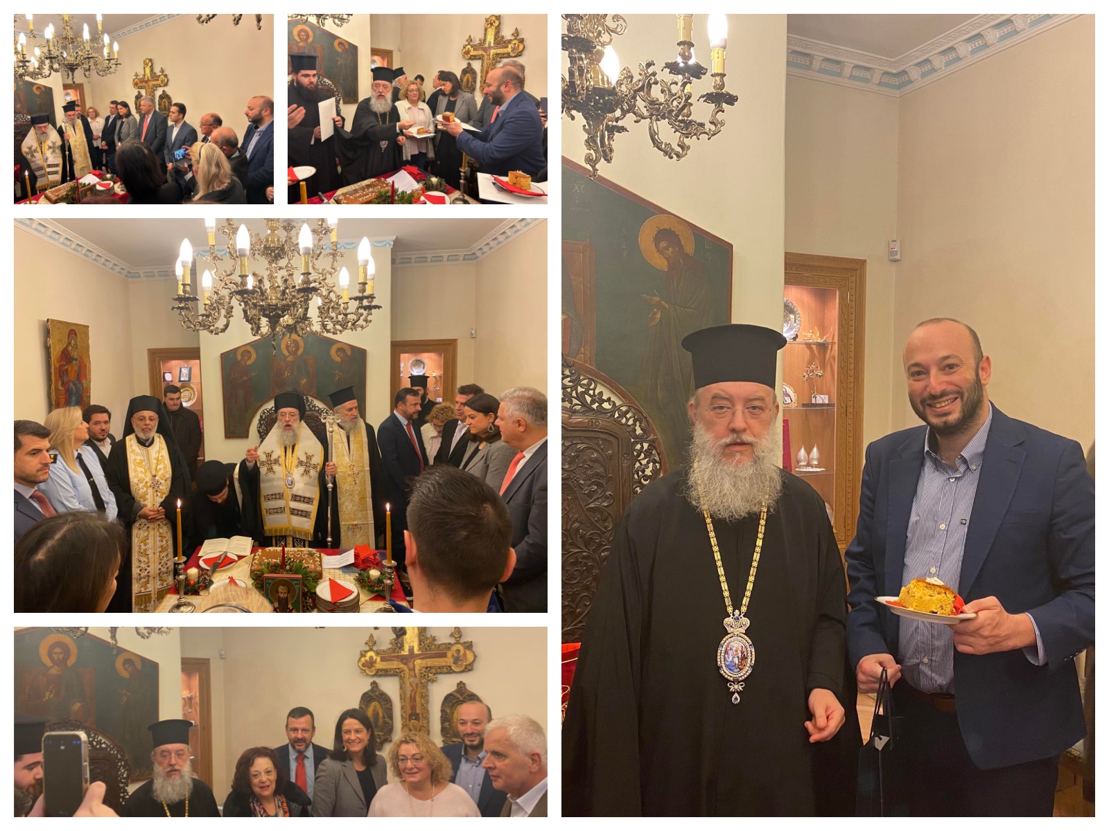 Ο Δήμος Λυκόβρυσης-Πεύκης με "τυχερό" ξεκίνημα στην κοπή της Πρωτοχρονιάτικης πίτας της Ιεράς Μητρόπολης Κηφισιάς, Αμαρουσίου, Ωρωπού &amp; Μαραθώνος