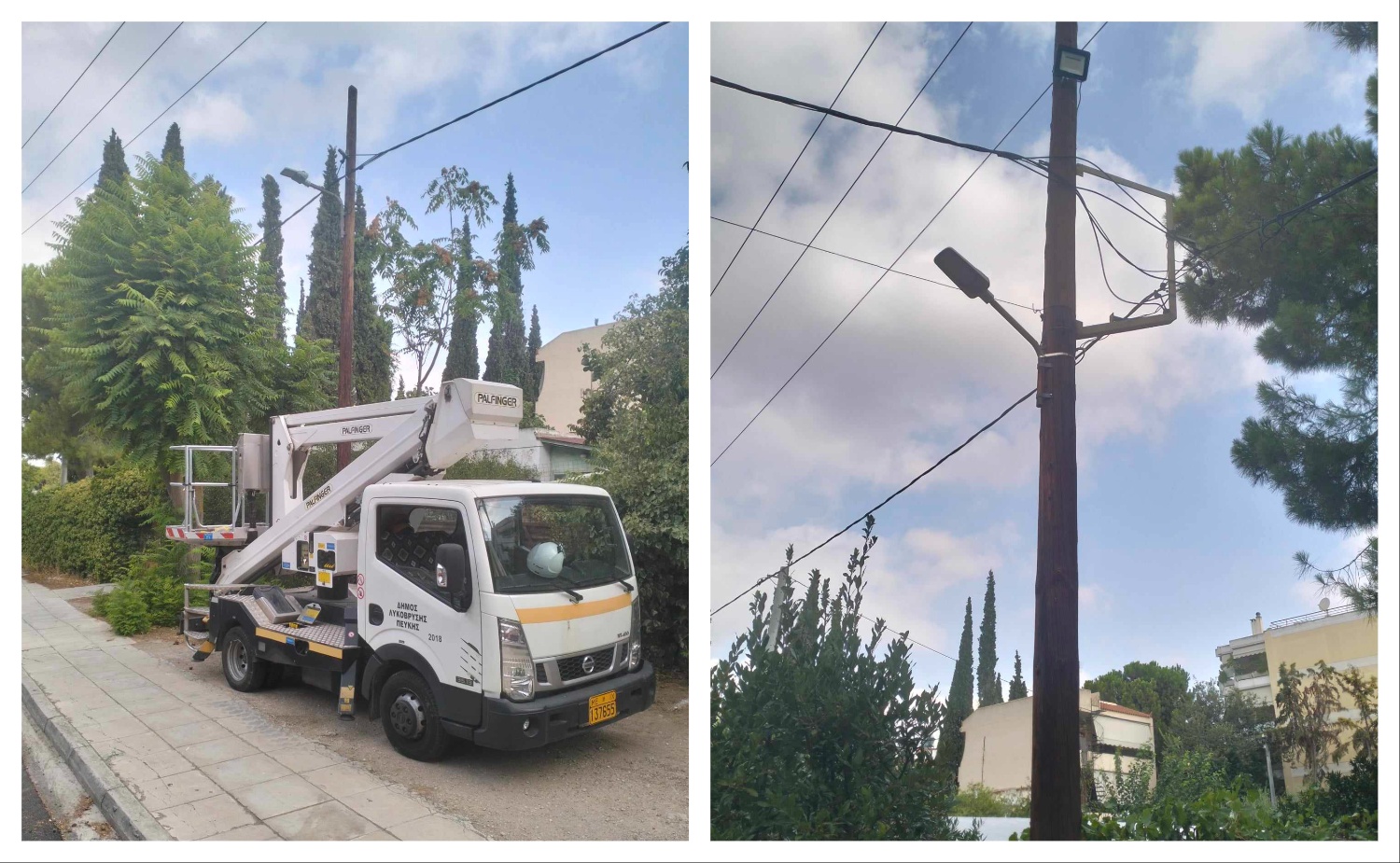 Επεκτείνεται το δίκτυο υψηλού φωτισμού στην οδό Μ. Μπότσαρη 