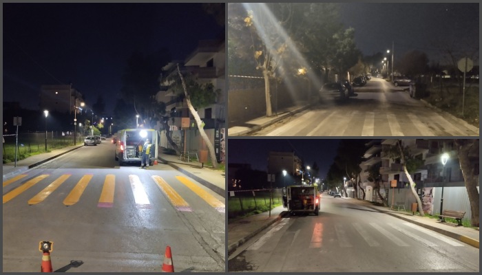 Νέες διαβάσεις έξω από το 2ο Δημοτικό και το Λύκειο Λυκόβρυσης – Ασφαλέστερη διέλευση για μαθητές και πεζούς!