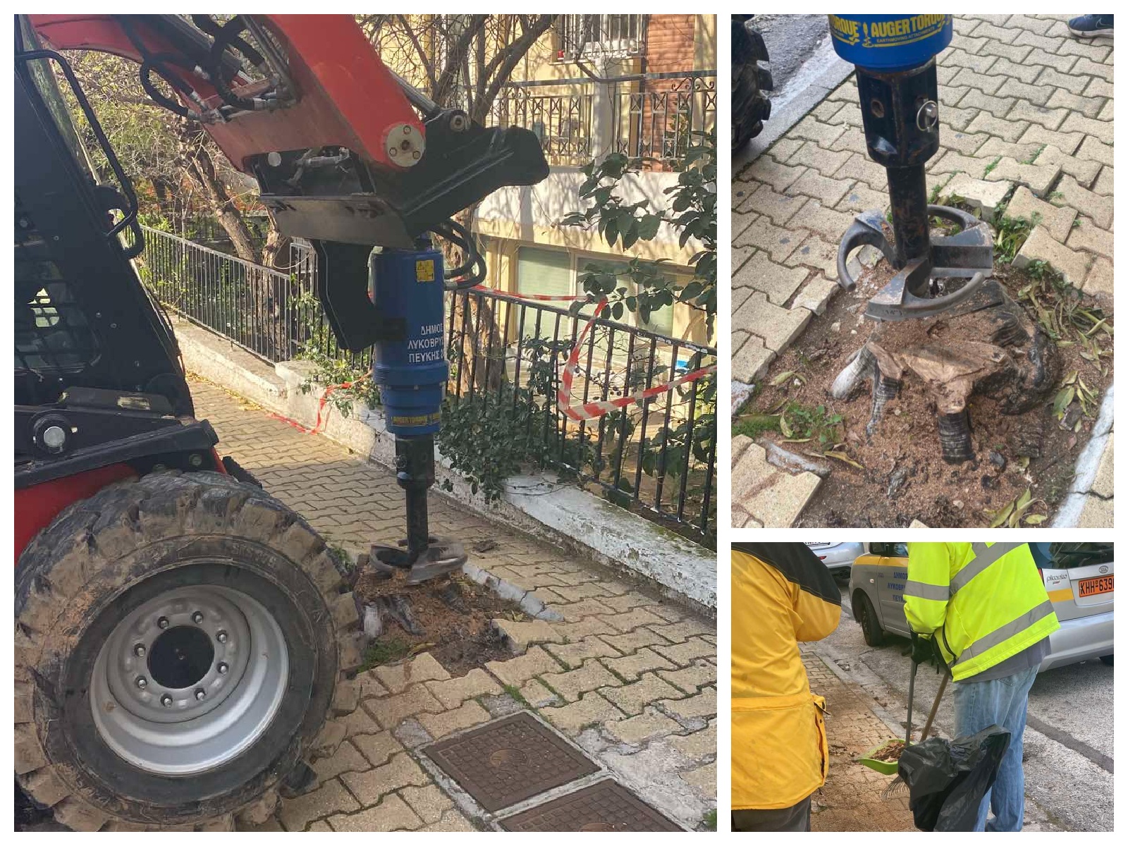 Συνεχίζεται η αφαίρεση εμποδίων από τα πεζοδρόμια