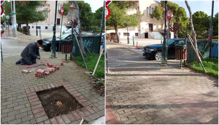 Εργασίες αποκατάστασης πεζοδρομίων στον Δήμο Λυκόβρυσης-Πεύκης