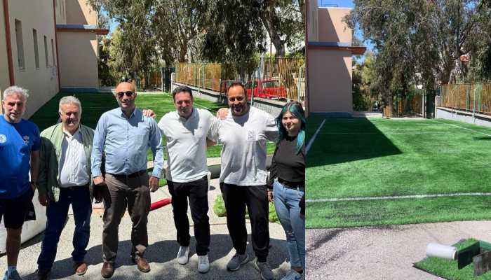 Νέο γήπεδο 5x5 στο προαύλιο του 2ου Δημοτικού Σχολείου Πεύκης