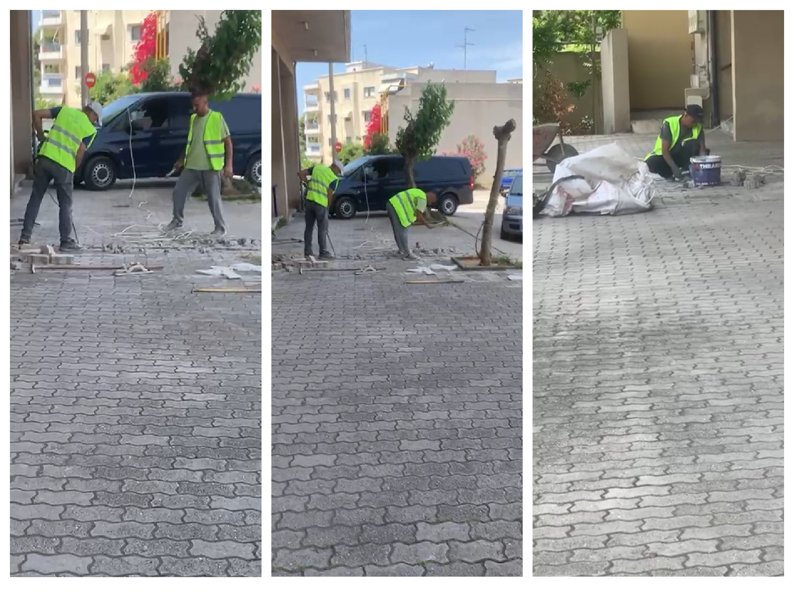 Συνεχίζονται οι παρεμβάσεις αποκατάστασης στο Ηλιακό Χωριό – Εργασίες τοποθέτησης κυβόλιθων για την ασφάλεια και την αισθητική της περιοχής