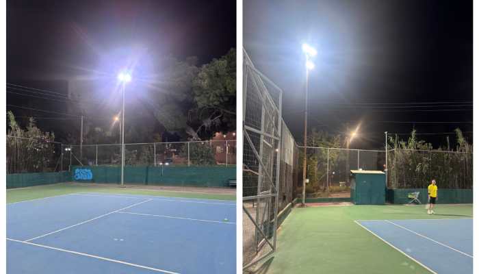 Αναβάθμιση φωτισμού με νέους προβολείς LED στο γήπεδο τένις επί της οδού Βορείου Ηπείρου