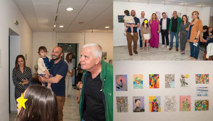 Θερμή υποδοχή του κοινού στην Έκθεση Ζωγραφικής της μικρής μαθήτριας Μαριάνθης Σκιαδά