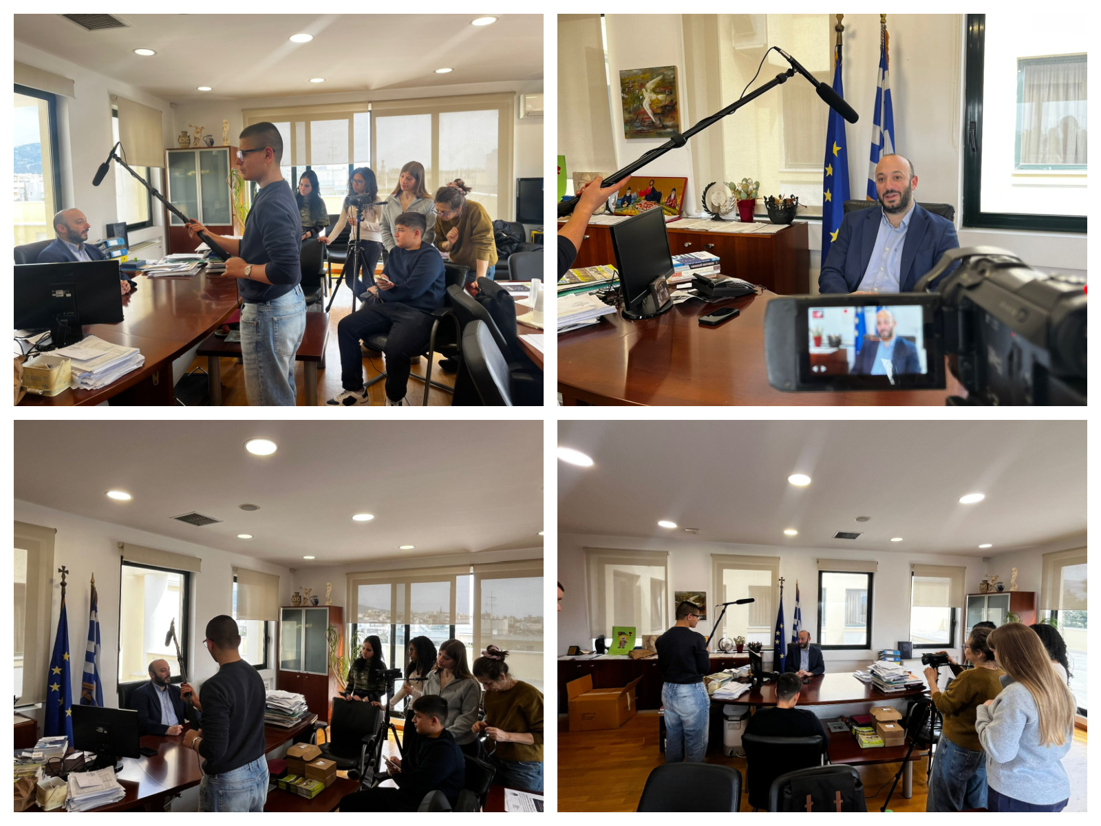 Συνέντευξη του Δημάρχου Λυκόβρυσης – Πεύκης σε μαθητές του 1ου ΓΕΛ Πεύκης στο πλαίσιο μαθητικού ιστορικού ντοκιμαντέρ