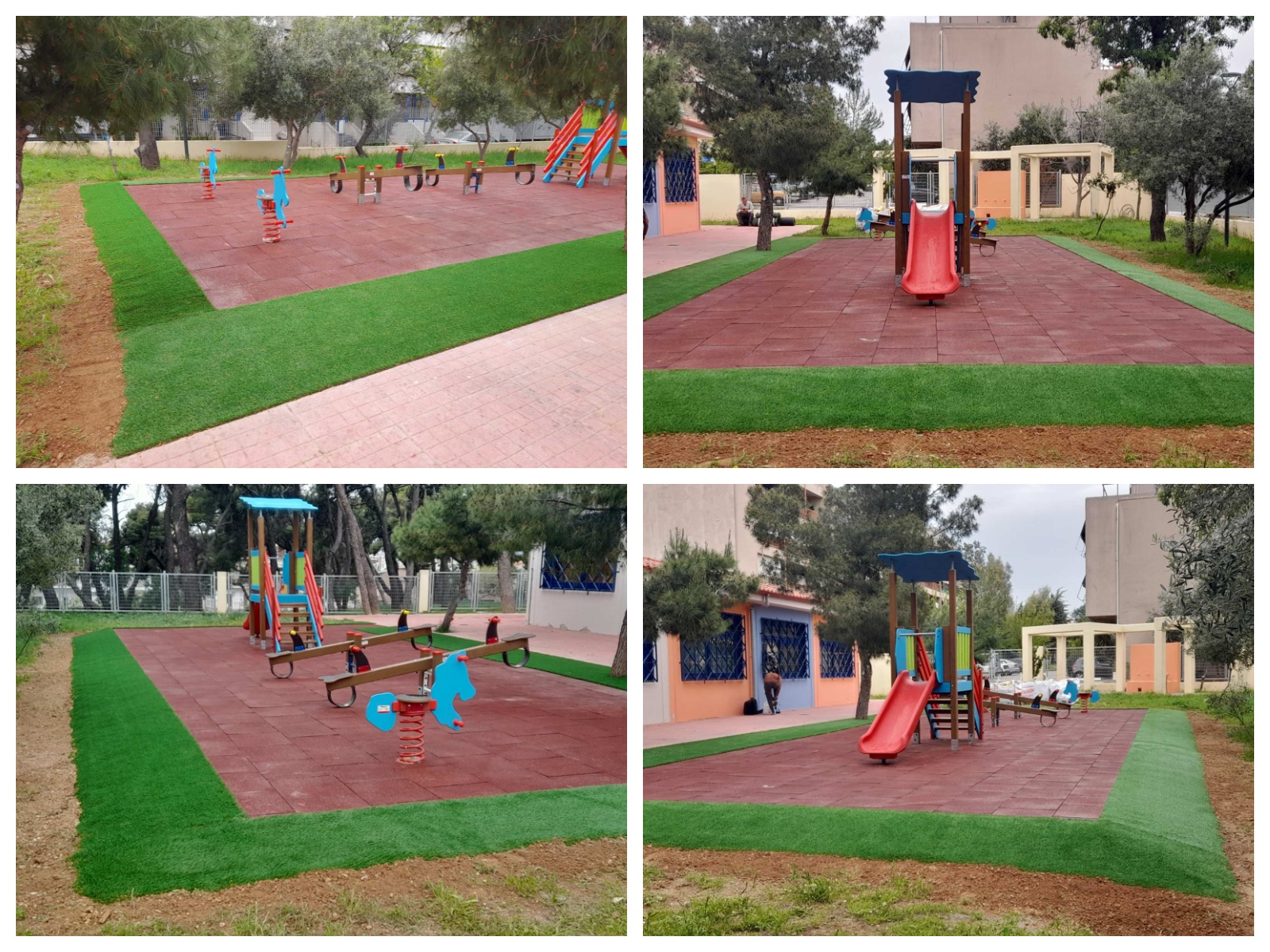 Ολοκληρώθηκε η παιδική χαρά στο 1ο &amp; 2ο Νηπιαγωγείο Λυκόβρυσης.