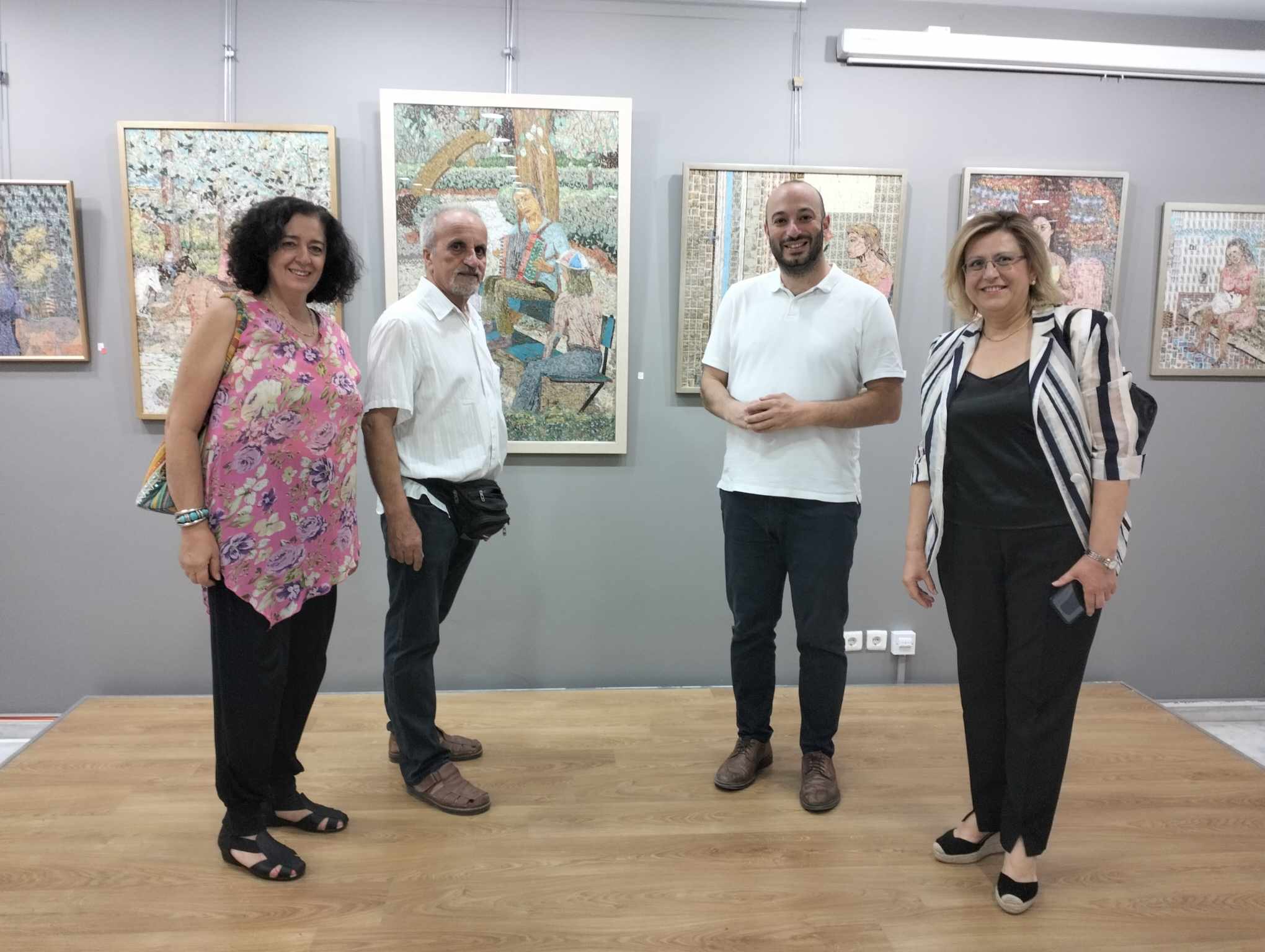 Στα εγκαίνια της έκθεσης «Περιπλανήσεις» ο δήμαρχος Μάριος Ψυχάλης 