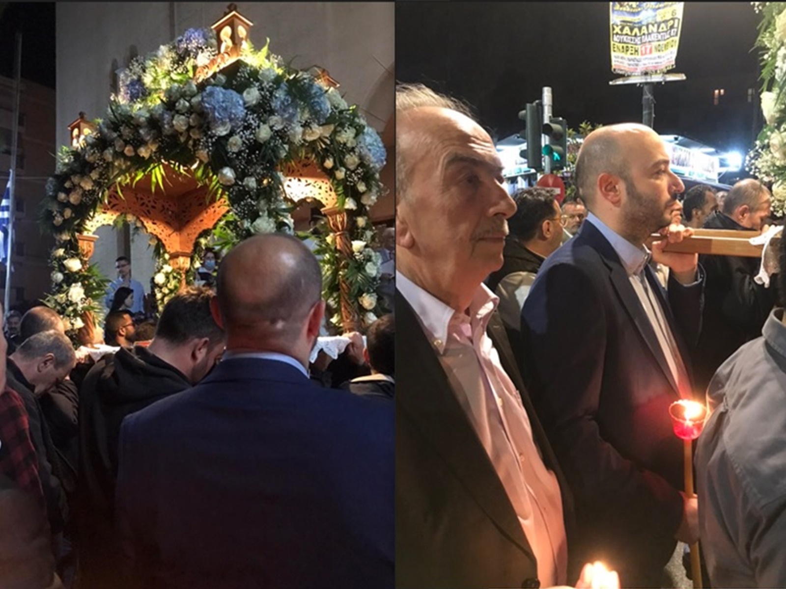 Στην περιφορά του Επιταφίου στον Άγιο Παντελεήμονα Πεύκης ο δήμαρχος Λυκόβρυσης – Πεύκης Μάριος Ψυχάλης